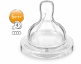 Соска силиконовая Avent Classic+ быстрый поток 2шт 6+ SCF634/27