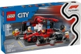 Конструктор LEGO City Піт-стоп і піт-екіпаж F1 з болідом Ferrari(60443)