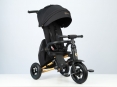 Велосипед складаний триколісний дитячий Nova Pro з надувними колесами Gold Matt - Black