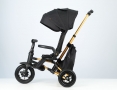 Велосипед складаний триколісний дитячий Nova Pro з надувними колесами Gold Matt - Black