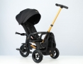Велосипед складаний триколісний дитячий Nova Pro з надувними колесами Gold Matt - Black