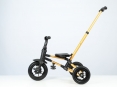 Велосипед складаний триколісний дитячий Nova Pro з надувними колесами Gold Matt - Black
