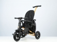 Велосипед складаний триколісний дитячий Nova Pro з надувними колесами Gold Matt - Black