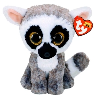 М'яка іграшка TY Beanie Boo's 36224 Лемур "LINUS" 15см, 36224