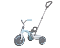 Велосипед складной трехколесный детский с родительской ручкой Ant+ LightBlue