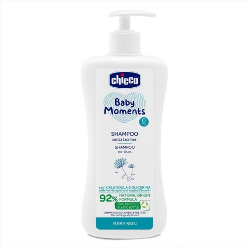 Шампунь с экстрактом календулы Chicco Baby Moments "Без слез", 500 мл