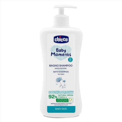 Шампунь для тіла та волосся з екстрактом календули Chicco Baby Moments "Без сліз", 500 мл