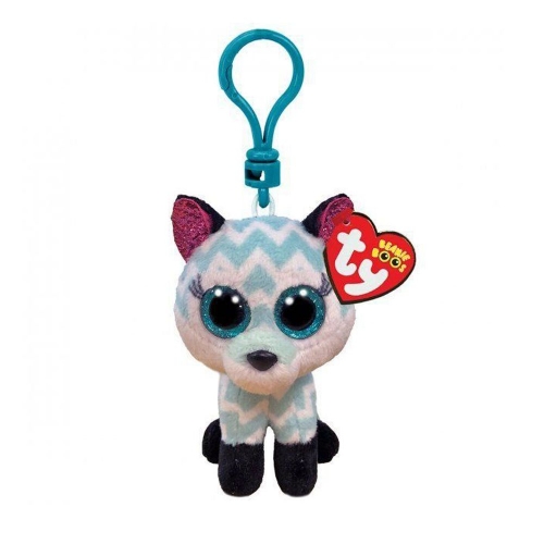 М'яка іграшка брелок TY Beanie Boo's 35249 Блакитна лисиця "ATLAS" 12см 