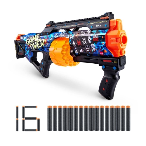 Быстрострельный бластер X-SHOT Skins Last Stand Game Over (16 патронов), 36518A