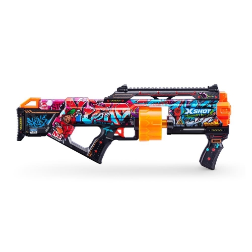 Быстрострельный бластер X-SHOT Skins Last Stand Graffiti (16 патронов), 36518B