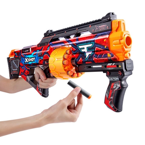 Быстрострельный бластер X-SHOT Skins Last Stand Faze (16 патронов), 36518H