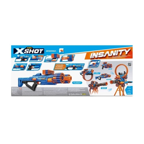 Швидкострільний бластер X-SHOT Insanity-Berzerko 8 Shot (48 патронів), 36610R