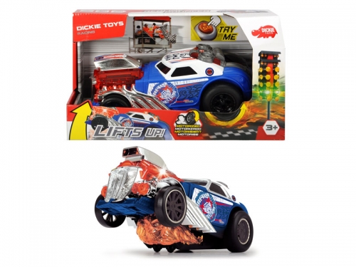 3764007 Скоростной автомобиль "Прыжок из пламени" с функцией езды на задних колесах, со звук. и светл. эффектами, длина 24 см, 3+