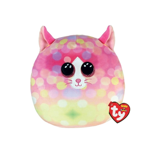 М'яка іграшка TY SQUISH-A-BOOS 39336 Рожеве кошеня "CAT" 40 см, 39336