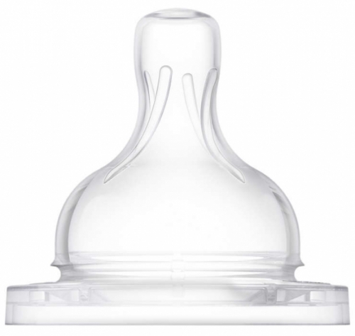Соска силиконовая Avent Classic+ быстрый поток 2шт 6+ SCF634/27