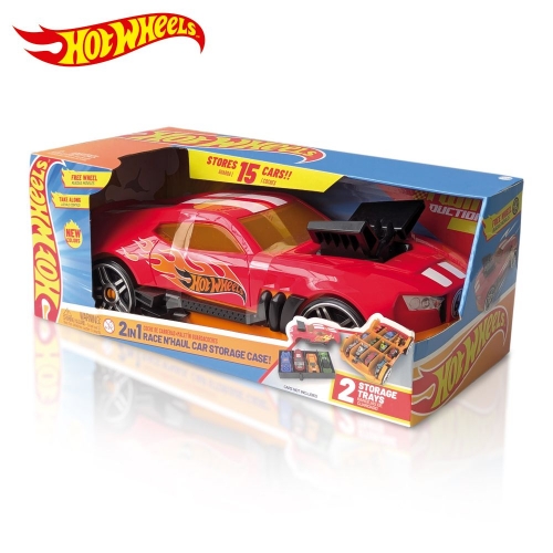 Гоночный автомобиль-гараж 2 в 1 (красный) Hot Wheels