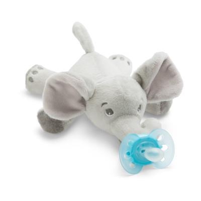 Пустушка Avent Ultra-Air, 0-6 мес, 1 шт + іграшка слоненя SCF348/13