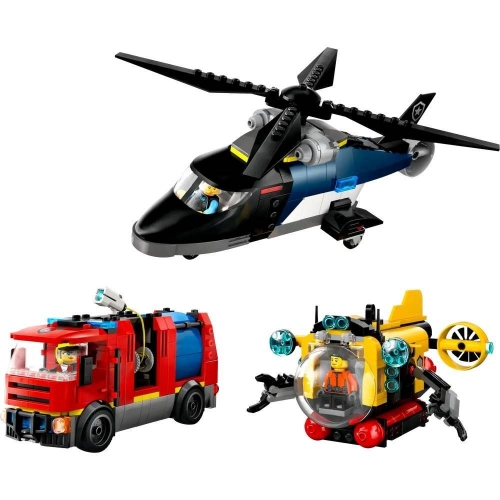 Конструктор LEGO City Ремикс вертолетов, пожарных машин и подводных лодок (60462)