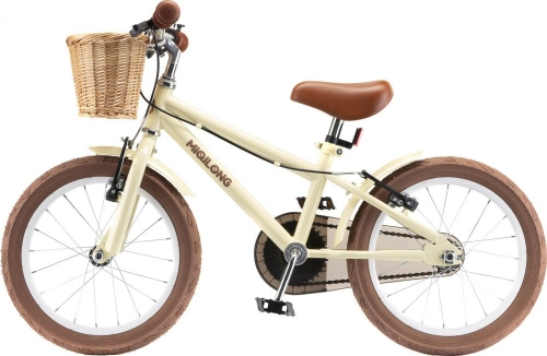Детский велосипед Miqilong RM 16" бежевый
