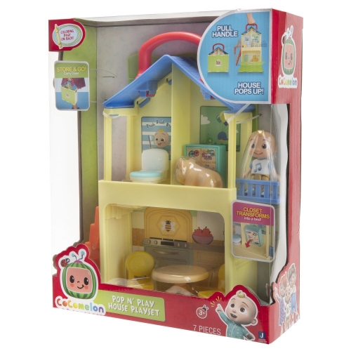 Ігровий набір CoComelon Medium Playset Pop n" Play House - 2 фігурки та 5 аксесуарів