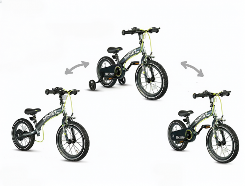 Велосипед - біговел Miniby 3в1 Green