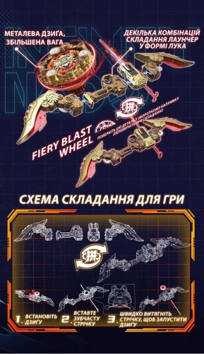 Дзиґа Infinity Nado VII Advanced series Вогняне Колесо Вибуху (Fiery Blast Wheel)(EU664123)