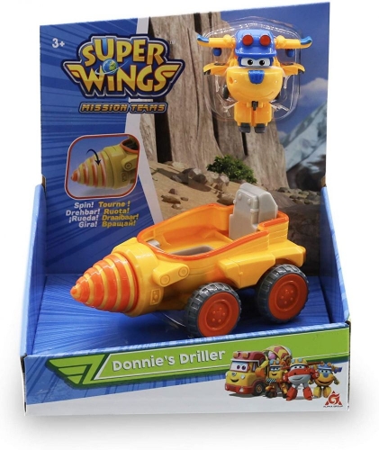 Игровой набор Super Wings Mission Teams Бурильный автомобиль Донни
