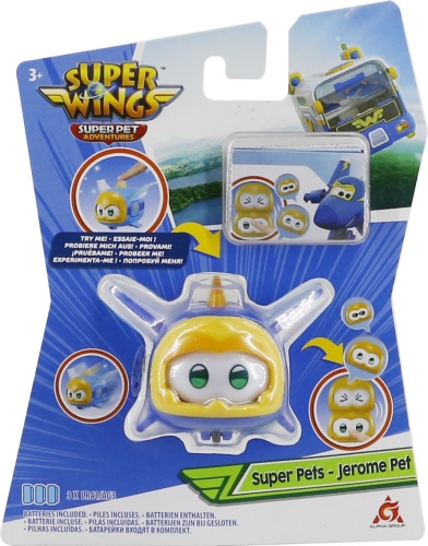 Игровая фигурка Super Wings Super Pet Джером любимец (Jerome pet), свет