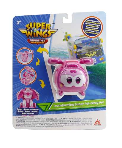 Ігрова фігурка-трансформер Super Wings Transforming Super Pet Діззі улюбленець (Dizzy Pet)