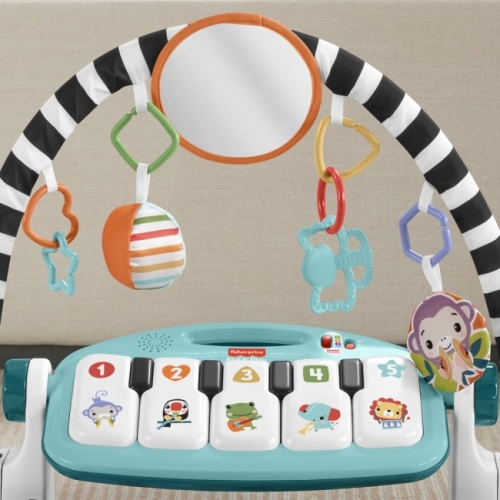 Коврик-игровой центр голубой "Нажми и играй" с технологией Smart Stages (англ.) Fisher-Price