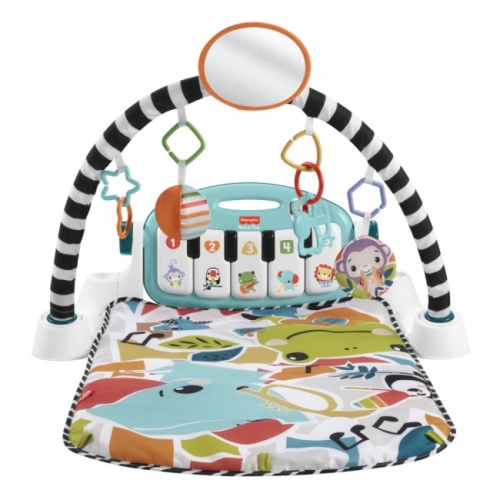 Коврик-игровой центр голубой "Нажми и играй" с технологией Smart Stages (англ.) Fisher-Price