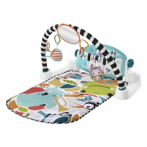 Коврик-игровой центр голубой "Нажми и играй" с технологией Smart Stages (англ.) Fisher-Price