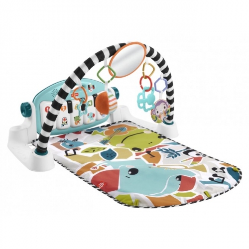 Коврик-игровой центр голубой "Нажми и играй" с технологией Smart Stages (англ.) Fisher-Price