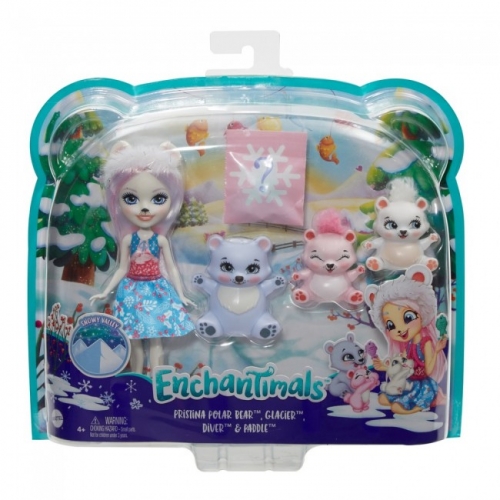 Игровой набор "Семья Белой Медведицы Пристины" Enchantimals