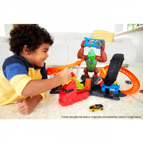 Игровой набор "Нападение токсической гориллы" Hot Wheels