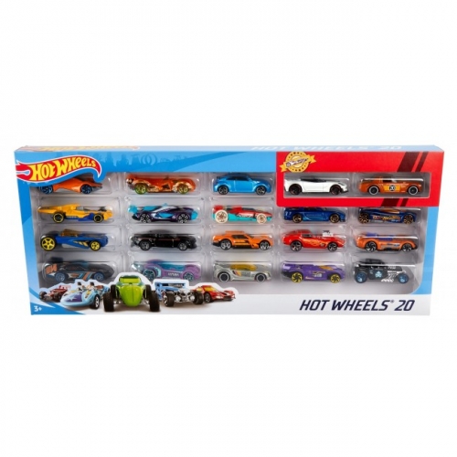 Набор из 20-ти базовых машинок Hot Wheels (в ас.)