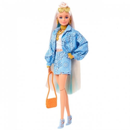 Кукла Barbie "Экстра" блондинка с пучком на распущенных волосах