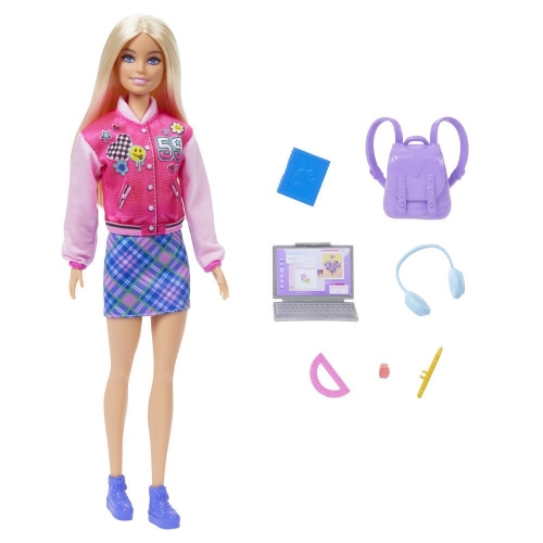 Набор Barbie "Школьный стиль" с аксессуарами для учёбы (HRG84)