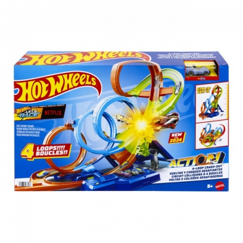Трек "Неймовірні віражі та петлі" Hot Wheels (HXR70)