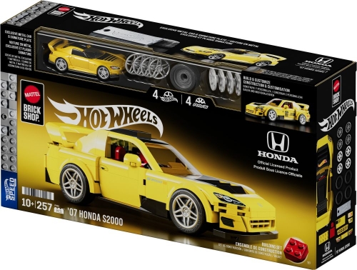 Коллекционная машинка-конструктор "Honda S2000" серии "Speed" Mattel Brick Shop
