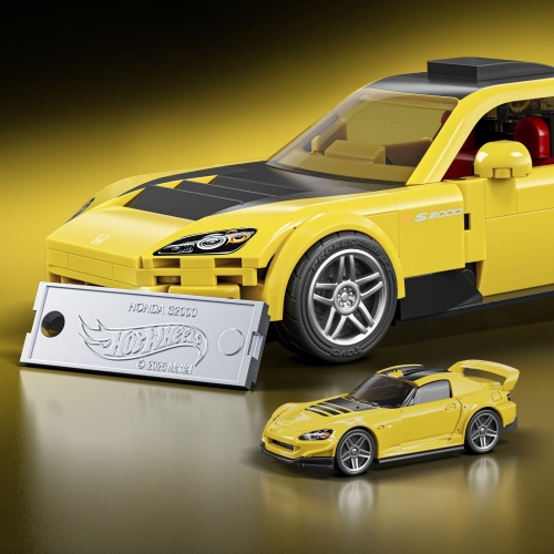 Коллекционная машинка-конструктор "Honda S2000" серии "Speed" Mattel Brick Shop
