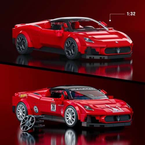 Колекційна машинка-конструктор "Maserati" серії "Speed" Mattel Brick Shop, JFR90