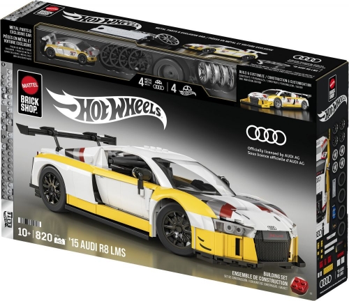 Колекційна машинка-конструктор "Audi R8 LMS" серії "Elite" Mattel Brick Shop (JFT18)