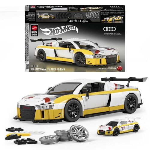Колекційна машинка-конструктор "Audi R8 LMS" серії "Elite" Mattel Brick Shop (JFT18)