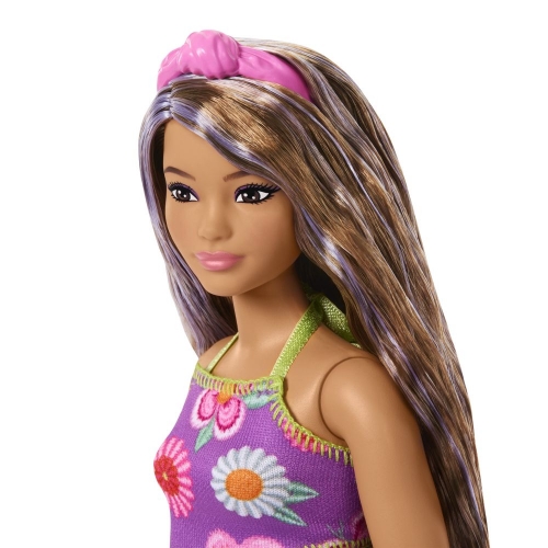 Кукла Barbie "Модница" – яркие цветы