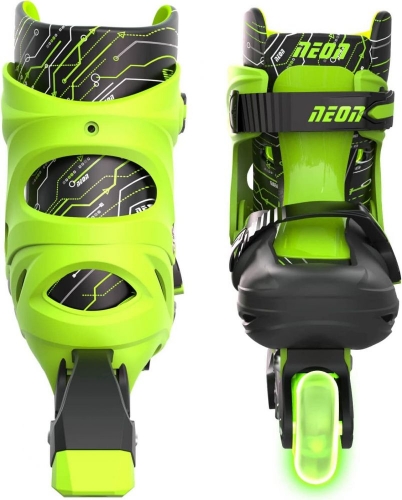 Роликовые коньки Neon Inline Skates Зеленый (Размер 30-33)