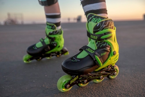Роликовые коньки Neon Inline Skates Зеленый (Размер 30-33)