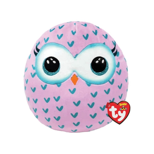 М'яка іграшка TY SQUISH-A-BOOS 39317 Сова "WINKS" 40 см