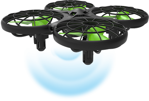 Квадрокоптер з 2,4 ГГц керуванням та функцією розпізнавання перешкод (13,1 cм)