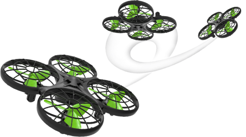 Квадрокоптер з 2,4 ГГц керуванням та функцією розпізнавання перешкод (13,1 cм)